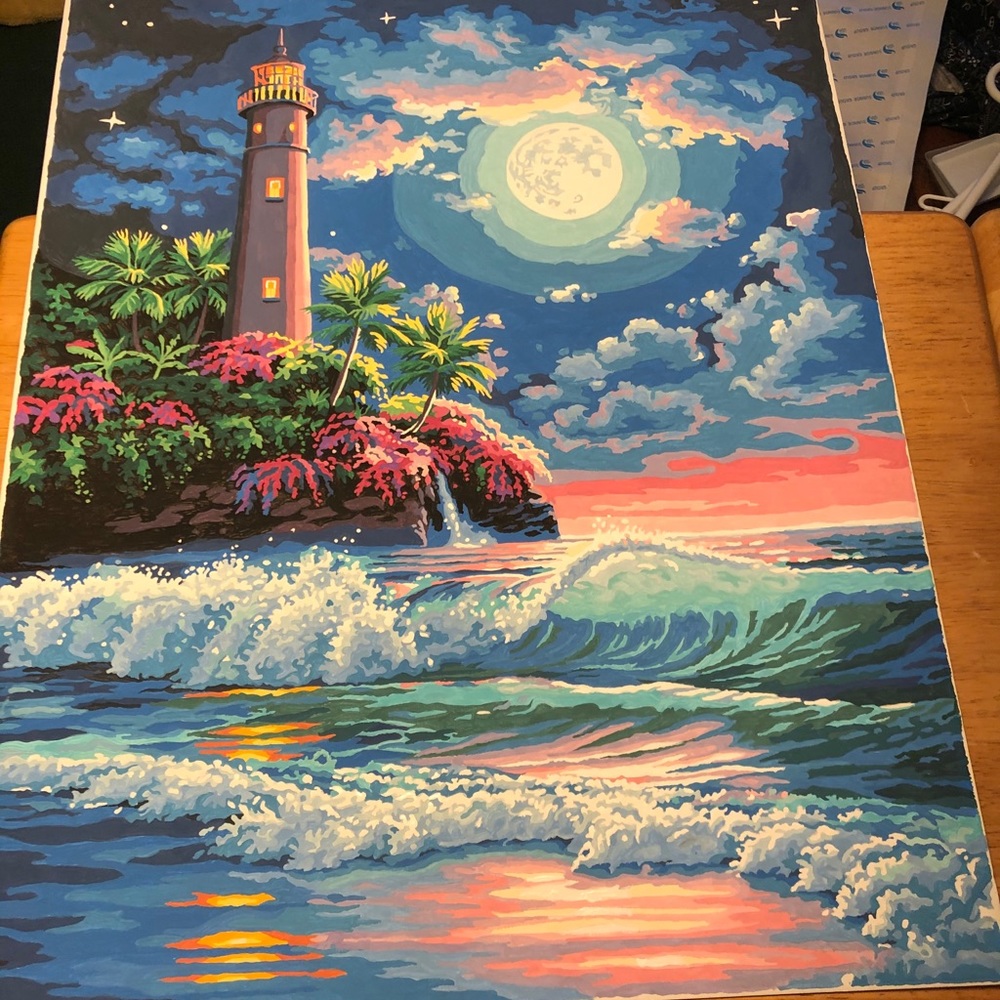Lighthouse painting